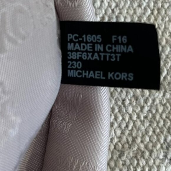 Michael Kors Large Double Handles Studded Brown Leather Astor Travel Tote - Picture 15 of 16